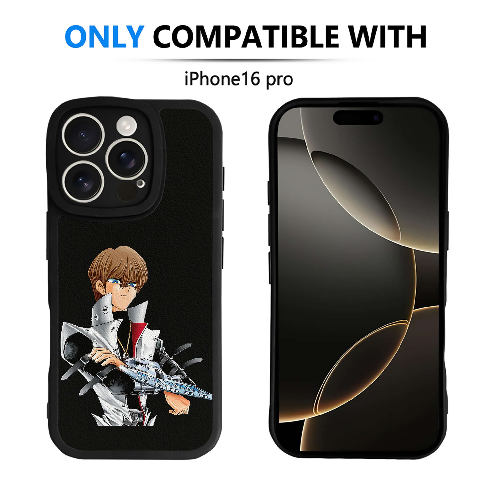 遊☆戯☆王 Yu-Gi-Oh! 【iPhone 16シリーズ対応】シリコンスマホケース（レザー調） 材質：シリコン